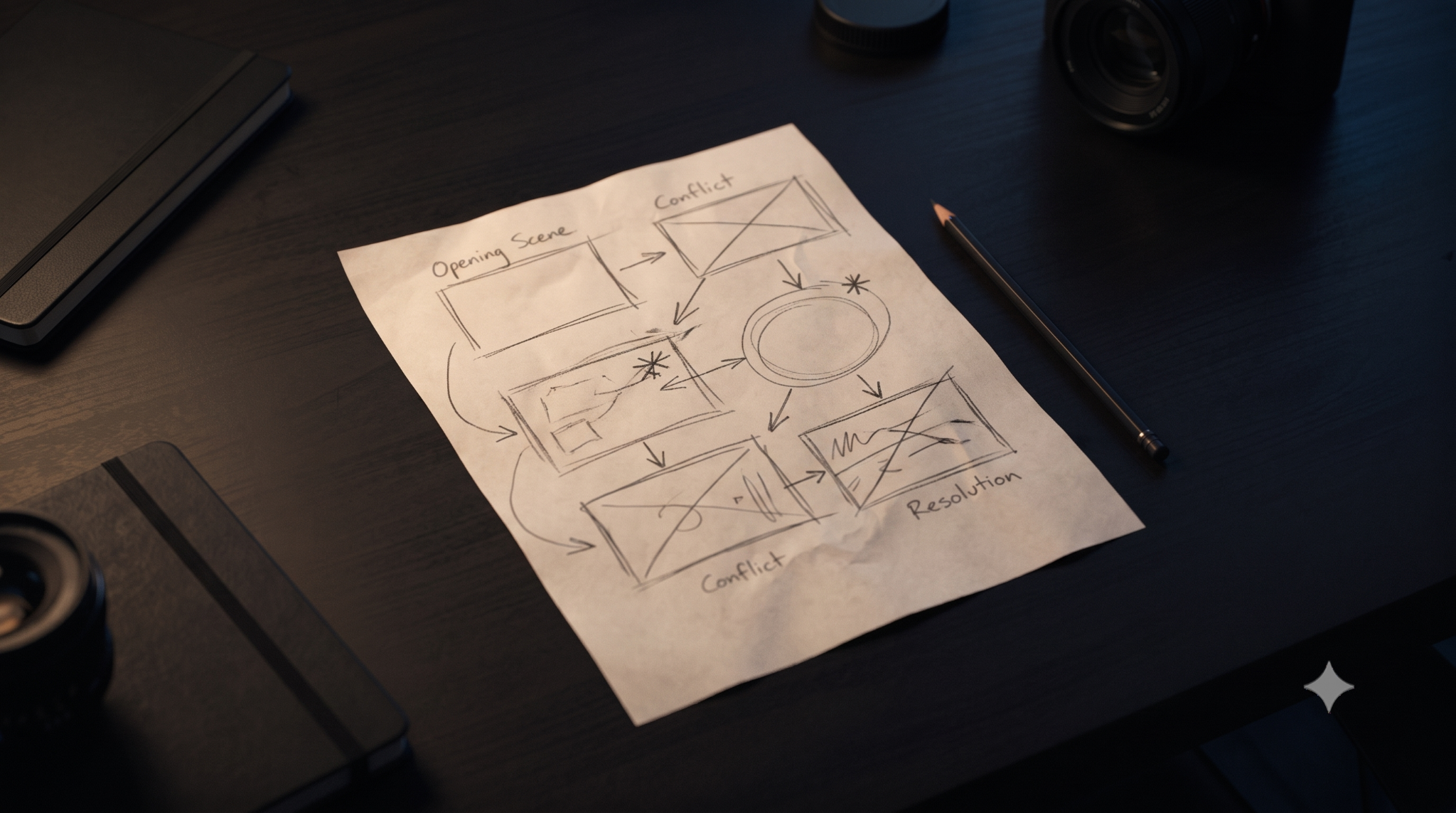 Story structure sketch
